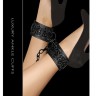 Черные поножи Luxury Ankle Cuffs