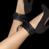 Черные поножи Luxury Ankle Cuffs