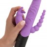Сиреневый тройной вибратор Triple Vibrator - 22,2 см.