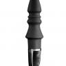 Черный конический анальный вибромассажер-ёлочка JOYFUL PLUG VIBRATOR 5.5INCH - 14 см.