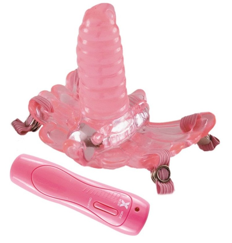 Розовая клиторальная бабочка G-SPOT ORGAZM