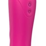 Ярко-розовый жезловый вибратор Heating Bodywand с нагревом - 23,2 см.