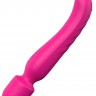 Ярко-розовый жезловый вибратор Heating Bodywand с нагревом - 23,2 см.