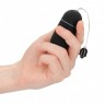 Черное гладкое виброяйцо Vibrating Egg - 8 см.