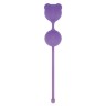 Фиолетовые вагинальные шарики PUSSYNUT DOUBLE SILICONE