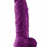 Фиолетовый фаллоимитатор на присоске ColourSoft 5" Soft Dildo - 17,8 см.