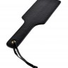 Чёрная с золотом шлепалка Gold Pleasure Paddle
