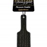 Чёрная с золотом шлепалка Gold Pleasure Paddle