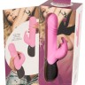Розовый вибратор-кролик Thrusting Rabbit - 25 см.