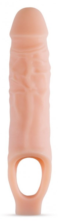 Телесный реалистичный фаллоудлинитель 9 Inch Silicone Cock Sheath Penis Extender - 22,86 см.