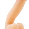 Телесный фаллоимитатор на присоске 6.5" Sensa Feel Dildo - 17,78 см.