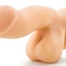 Телесный фаллоимитатор на присоске 6.5" Sensa Feel Dildo - 17,78 см.