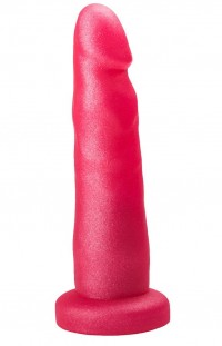 Розовый гелевый анальный фаллоимитатор - 14,5 см.