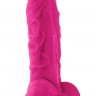 Ярко-розовый фаллоимитатор на присоске ColourSoft 5" Soft Dildo - 17,8 см.