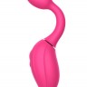 Розовый расширяющийся вибратор Gina - 19,4 см.