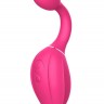 Розовый расширяющийся вибратор Gina - 19,4 см.