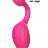 Розовый расширяющийся вибратор Gina - 19,4 см.