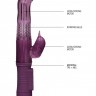 Фиолетовый вибратор-кролик Rotating Dolphin - 23 см.