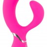 Ярко-розовый вибратор-кролик Bendable Rabbit Vibrator - 19,8 см.
