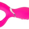 Ярко-розовый вибратор-кролик Bendable Rabbit Vibrator - 19,8 см.