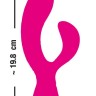 Ярко-розовый вибратор-кролик Bendable Rabbit Vibrator - 19,8 см.