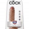 Фаллоимитатор-мулат с мошонкой 7" Cock with Balls - 19,4 см.