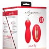 Красные вагинальные шарики Purity с пультом ДУ
