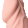 Реалистичный телесный вибратор A-Toys - 19,3 см.