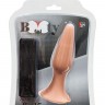 Телесная анальная пробка с вибрацией BOOTYFUL 6INCH SLIM INTRUDER - 15 см.