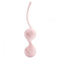 Нежно-розовые вагинальные шарики на сцепке Kegel Tighten Up I