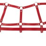 Красный комплект БДСМ-аксессуаров Harness Set