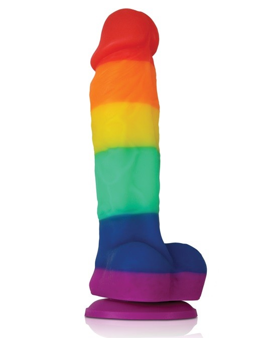 Радужный фаллоимитатор Colours Pride Edition 5" Dildo - 17,8 см.