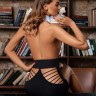 Черно-белый костюм сексуальной учительницы