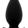 Большая чёрная анальная пробка BOOTYFUL ANAL PLUG LARGE BLACK - 10 см.