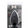Большая чёрная анальная пробка BOOTYFUL ANAL PLUG LARGE BLACK - 10 см.