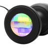 Анальная пробка Gem Accented со стразом в основании и вибрацией - 11,4 см.