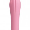 Нежно-розовый миниатюрный вибромассажер Edward с усиками - 14,5 см.