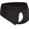 Черные трусы для страпона BACKLESS BRIEF HARNESS L/XL