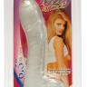 Прозрачный фаллоимитатор Lazy Buttcock - 17 см.