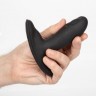 Черный массажер простаты с пультом-браслетом Eclipse Wristband Remote Pulsing Probe - 11,5 см.
