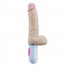 Телесный вибромассажёр с ротацией Swinging Penis - 24 см.
