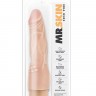 Телесный вибратор-реалистик с шипиками в основании Mr. Skin Cock Vibe 4 - 20,3 см.
