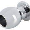 Алюминиевая анальная пробка с тоннелем Lust Tunnel Plug - 6,5 см.