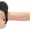 Черное эрекционное виброкольцо с электростимуляцией C-spot Massager