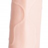 Телесный вибромассажёр Vibro Realistic Cock Dildo - 19 см.