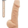Телесный реалистичный фаллоимитатор DILDO 8.5INCH FLESH - 21,6 см.