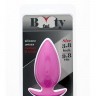 Розовая анальная втулка BOOTYFUL ANAL PLUG MEDIUM PINK - 9,8 см.