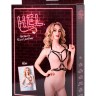 Черная кожаная портупея Allie