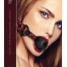 Черно-красный кляп-шарик Breathable Luxury Ball Gag