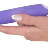 Фиолетовый мини-вибратор Flashing Mini Vibe - 15,2 см.